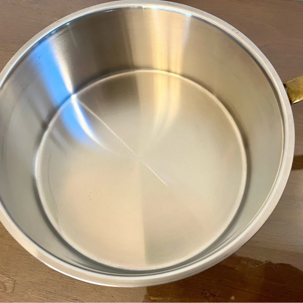 Spring Culinox 78 Copper/Stainless 4-quart Saucepan, 1970s Vintage, Switzerland - Picture 12 of 16